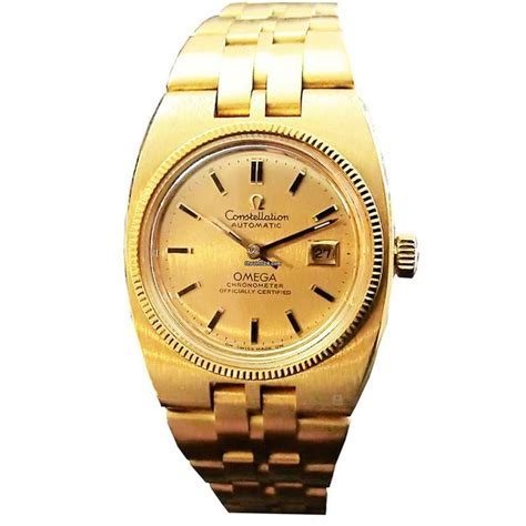 Omega Damenuhr Constellation Automatik aus 750 Gelbgold for .